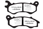 EBC HONDA PCX125/150 12-20 , PEUGEOT DJANGO ÖN FREN BALATASI - 1