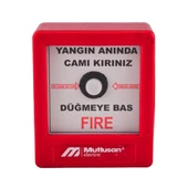 Mutlusan Kare Yangın İkaz Butonu MUT-028 120 000001 - 1