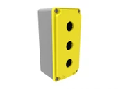 Bemis IP67 80x170x73 mm Üçlü Alüminyum Buton Kutusu BT4-3001-0007 - 1
