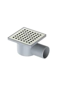 YER SİFONU 10*10*50 KROM YANDAN ÇIKIŞLI - 2