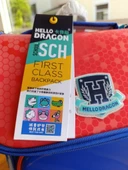 Hello Dragon Okul Çantası Omurga Koruyucu Kırmızı Mavi thumbnail 9