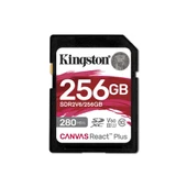 Kingston SDR2V6-256GB Canvas React Plus SDXC UHS-II 280R-150W U3 V60 for Full HD-4K SD Hafıza Kartı - 1