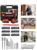 Germany Style Alman MS-540VF Çift Metal Şanzuman Çift Akü Şarjlı Matkap Akülü Vidalama 84 Parça - 2