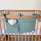 Pamuka Müslin Beşik Organizer-Yeşil thumbnail 1