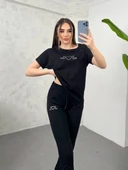 Kadın Nakış Detaylı Basic Eşofman Takımı 3814-23 - 2