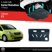 S-Dizayn Citroen C2 Çelik Karter Muhafaza 2003-2009 A+ Kalite - 1