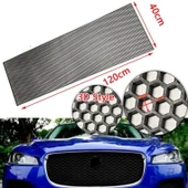 Bal Peteği Dizayn 3D Style ABS Plastik Panjur Teli 120x40 cm Siyah - 1