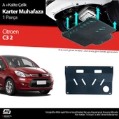 S-Dizayn Citroen C3 Çelik Karter Muhafaza 2009-2016 A+ Kalite - 1