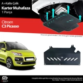 S-Dizayn Citroen C3 Picasso Çelik Karter Muhafaza 2009-2012 A+ Kalite - 1