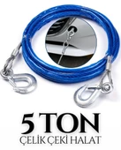 Drs Tuning Oto Çekme Halatı Kancalı 5 Ton İzoleli Çelik Malzeme - 1
