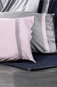 Nazik Home Elite Organik Pamuk Saten 6 Parça Nevresim Takımı Pudra Çift Kişilik - 1