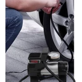 Araç Tipi Çakmaklık Metal Hava Kompresörü Araba Otomobil Oto Bisiklet Teker Lastik Top Şişirme 12 V - 3