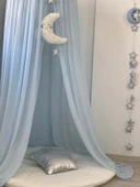 Pamuka Bebe Mavi Şifon Cibinlik - 4