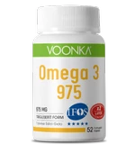 VOONKA OMEGA-3 "975 MG"-OMEGA 3 İÇEREN TAKVİYE EDİCİ GIDA 52TB - 1