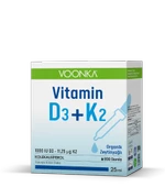 VOONKA VİTAMİND3K2 ORGANİC DROPS-KOLEKALSİFEROL VE MENAKUİNON-7 SIVI TAKVİYE EDİCİ GIDA 26.5ML - 1