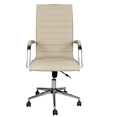 Jessy Krem Deri Yönetici Makam Koltuğu thumbnail 1