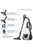 Electrolux Pure D8 Pd82-Alrg Toz Torbalı Elektrikli Ultra Sessiz Süpürge, 10 Yıl Motor Garantili thumbnail 3