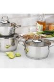 Schafer Eva Çelik Tencere Seti-6 Parça-ınox thumbnail 2