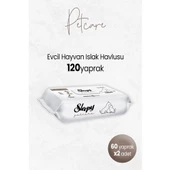 Sleepy Petcare Evcil Hayvan Islak Havlusu 60'lı x 2 Adet - 1