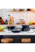 Schafer Gravita Seramik Tencere Seti 7 Parça-Siyah thumbnail 1