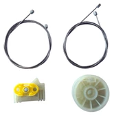 Opel Meriva A 2003-2010 Arası Uyumlu Arka Sol Kapı Cam Kriko Teli ve Tamir Seti Takımı Kiti - 1