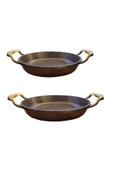 OMS 3248 Gold Döküm İkili Kapaksız Granit Sahan Seti 18-20cm - 1