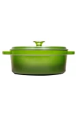 Sürel Aroma Kapak Yeşil Yuvarlak Döküm Tencere 28 Cm thumbnail 2