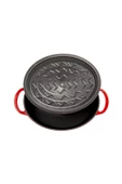 Sürel Aroma Kapak Kırmızı Oval Döküm Tencere 23x29 - 3