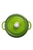 Sürel Aroma Kapak Yeşil Yuvarlak Döküm Tencere 28 Cm thumbnail 4