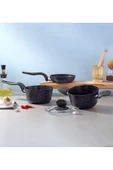 Leydi Granit 4 Parça Mini Tencere Seti thumbnail 1