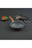 Leydi Marble Natura Granit Wok Tava 28 Cm thumbnail 1