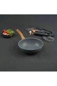 Leydi Marble Natura Granit Wok Tava 26 Cm - 1