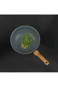Leydi Marble Natura Granit Wok Tava 26 Cm - 2