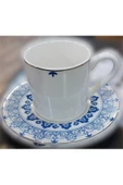 OMS PASLANMAZ Oms Collection 11116 Mavi Star 6 Kişilik Kahve Fincan Takımı thumbnail 1