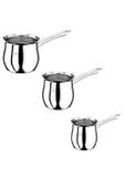 OMS Çelik 3 lü Cezve Seti Sade ( Küçük Seri ) thumbnail 1