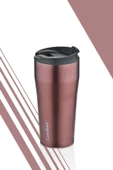 Cooker 0,40 ml Çift Kat Paslanmaz Çelik Termos ( Çay Kahve Piknik Kamp Outdoor Ofis Otel Kafe Okul )-bordo - 2