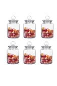 Paşabahçe Kitchen Kavanoz 6 Adet 98671 Cam Kapaklı Contalı 1085 Cc - 1