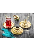ÖZLİFE Mess Titanyum 12 Parça Çay Seti Gold - 1