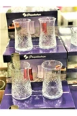 Paşabahçe 12'Li Timeless Çay Bardağı Kristal Kesme Bardak Sadece Bardak - 1