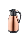 OMS PASLANMAZ 3281 - 2 Parça - Paslanmaz Çelik, 2,0 Litre Sıcak, Soğuk, Termos Bakır Gövde, Siyah Detay - 1
