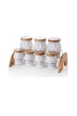 Çiftçiler Baharat Takımı 7 Li Bambu Kapaklı Kb002 - 1