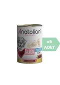 Anatolian Premium Adult Salmon Pate Yetişkin Somonlu Ezme Köpek konservesi 400 gr x 6 Adet - 1