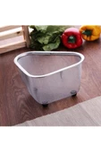 Fame Kıtchen 1. Kalite Paslanmaz Çelik Ayaklı Lavabo Çöp Süzgeci 18x13x10 Cm Fma894525 - 1