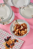 Cooker Büyük Boy 6 Lı 13 Cm Porselen Servis Sunum Ikramlık Çerezlik Kase - 1