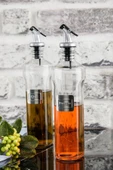 Cooker Shop Lüx Kapaklı Cam Şişe Yağlık & Sirkelik & Sosluk 500 ml2’li - 1