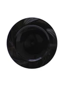 Kullan At Parti Davet Sunum Servis Plastik Sert Mika Tabak - 26 Cm. - Siyah - 6 Adetlik 3 Paket thumbnail 2