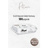 Sleepy Petcare Evcil Hayvan Islak Havlusu 60'lı x 3 Adet - 1