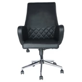 Oldea Siyah Deri Çalışma Koltuğu Ofis Koltugu - 1