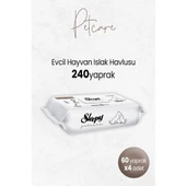 Sleepy Petcare Evcil Hayvan Islak Havlusu 60'lı x 4 Adet - 1