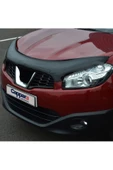 Cappafe Nissan Qashqai Ön Kaput Koruyucu Rüzgarlığı 4mm Akrilik (abs) Piano Black 2010-2013 - 2